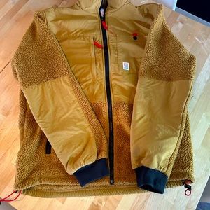 Topo designs subalpine men’s fleece zip sweater khaki